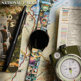 National Parks Stickers HD Watchband for Samsung, Garmin, Fossil, and More - Wear with style