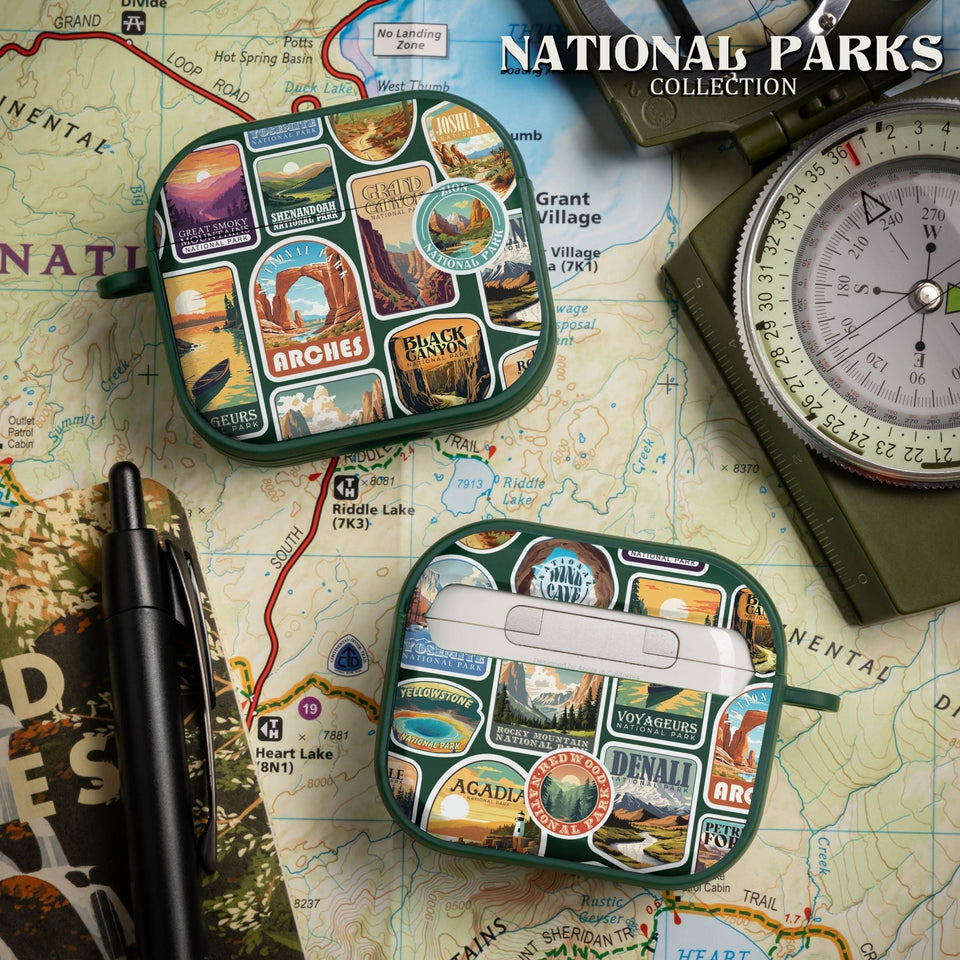 National Parks Stickers HDX Apple Airpods Gen 3 Case Cover - Wear with style