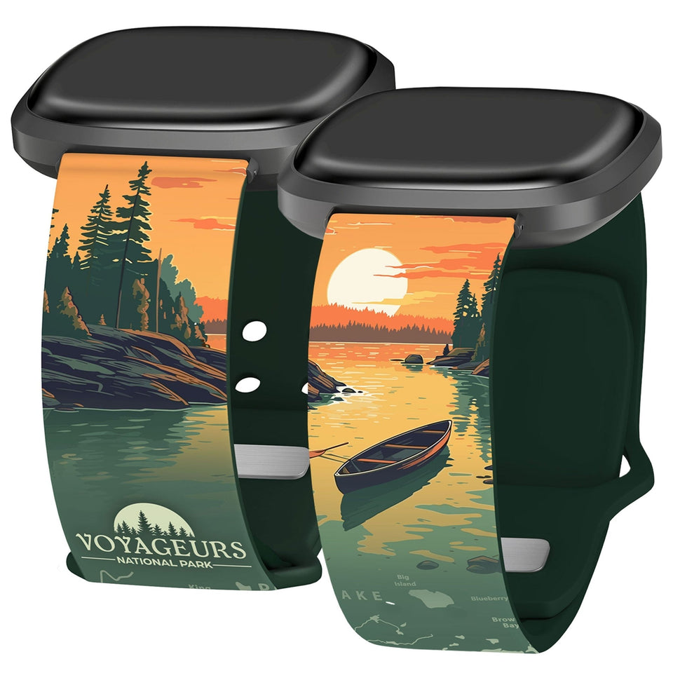 National Parks Voyageurs HD Fitbit Versa 3 & Sense 1 Watch Band - Wear with style