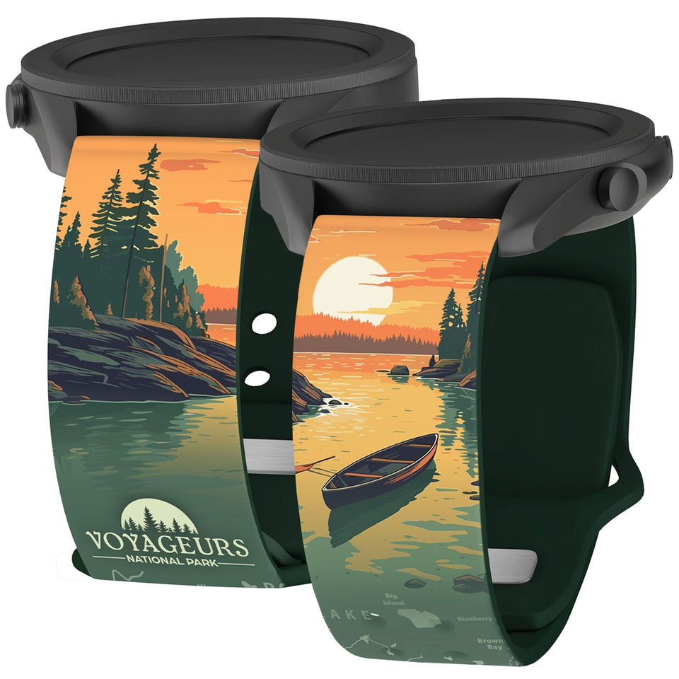 National Parks Voyageurs HD Watchband for Samsung, Garmin, Fossil, and More - Wear with style