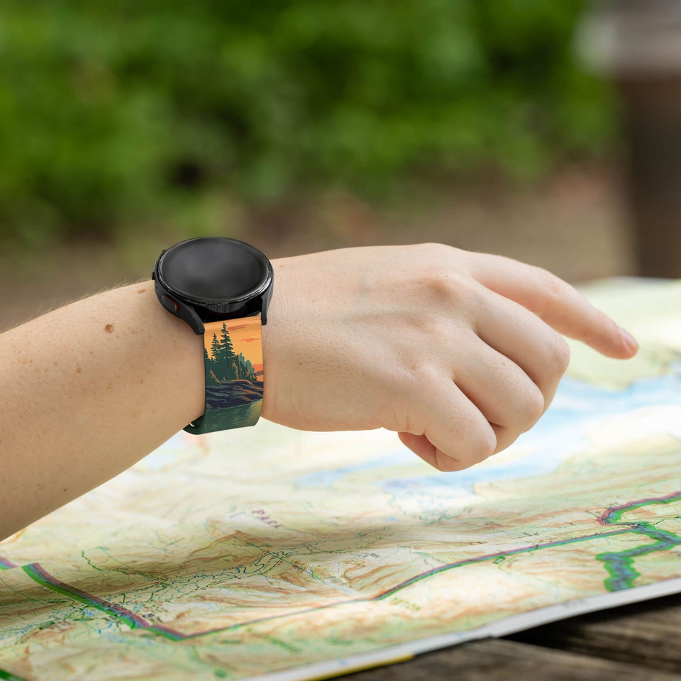National Parks Voyageurs HD Watchband for Samsung, Garmin, Fossil, and More - Wear with style