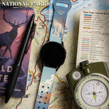 National Parks Yosemite HD Watchband for Samsung, Garmin, Fossil, and More - Wear with style