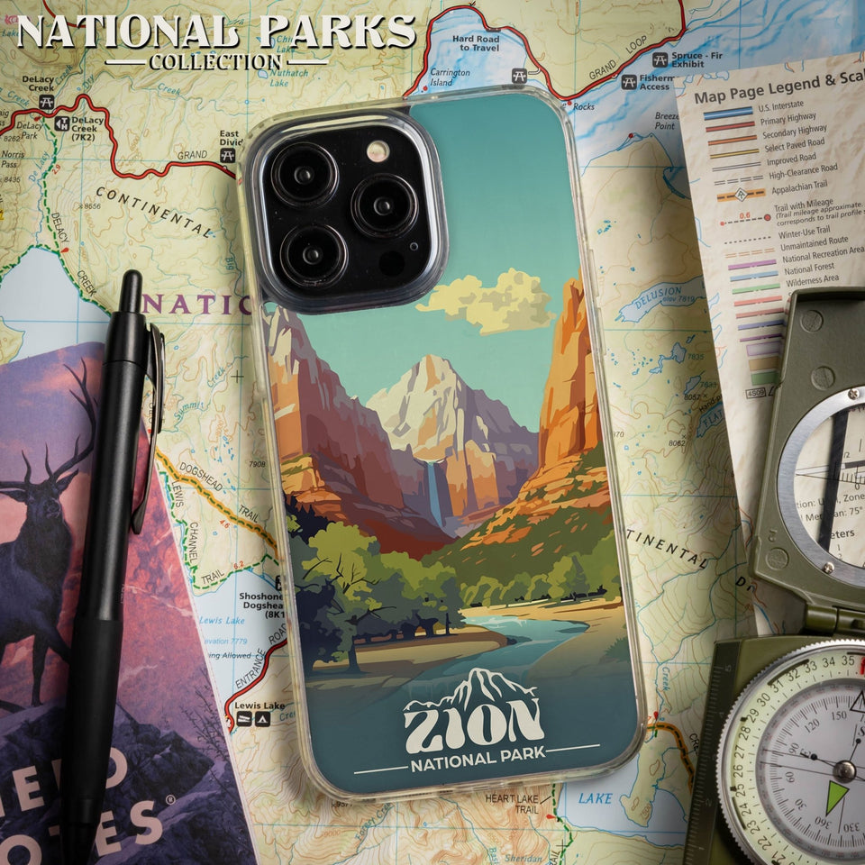National Parks Zion HD Apple iPhone 16 Mag - Safe Phone Case - Wear with style