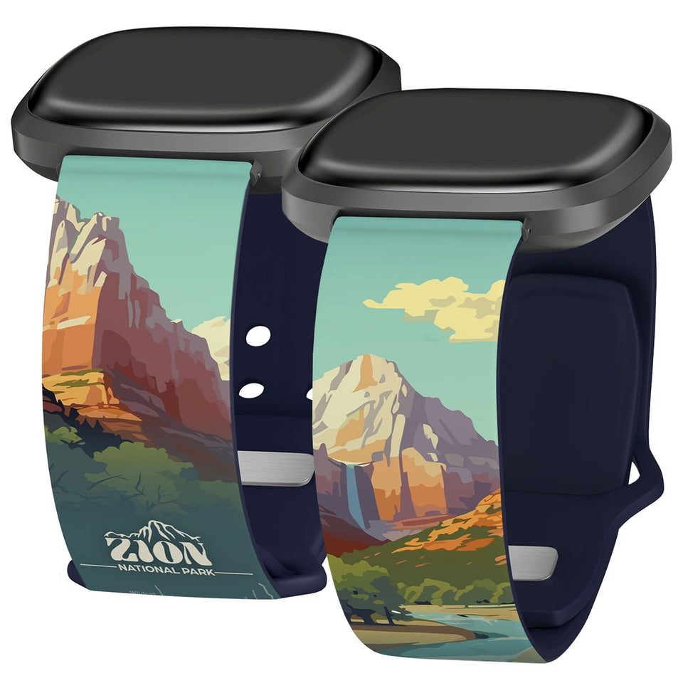 National Parks Zion HD Fitbit Versa 3 & Sense 1 Watch Band - Wear with style