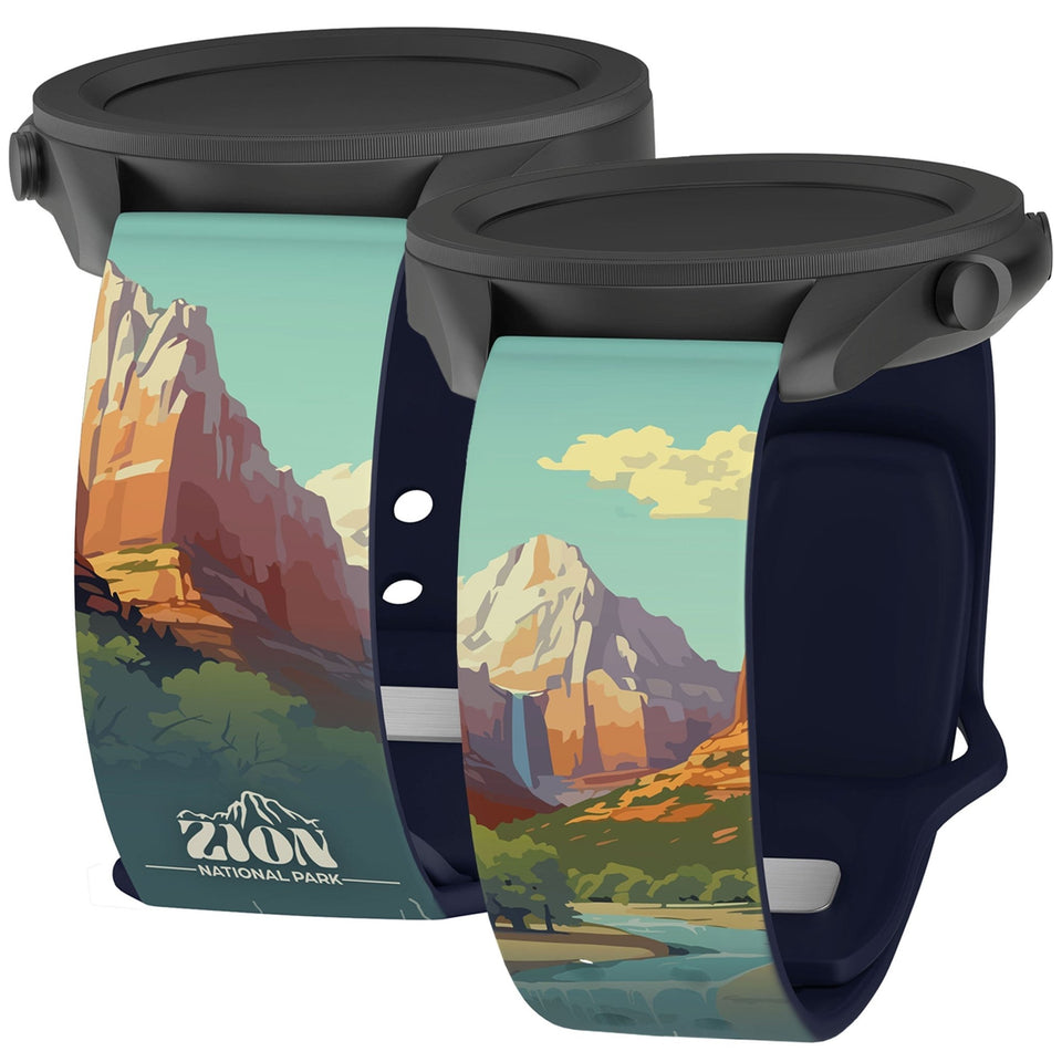 National Parks Zion HD Watchband for Samsung, Garmin, Fossil, and More - Wear with style