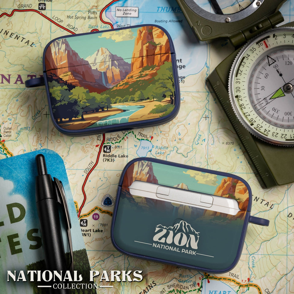 National Parks Zion HDX Apple Airpods Pro 1 & 2 Case Cover - Wear with style