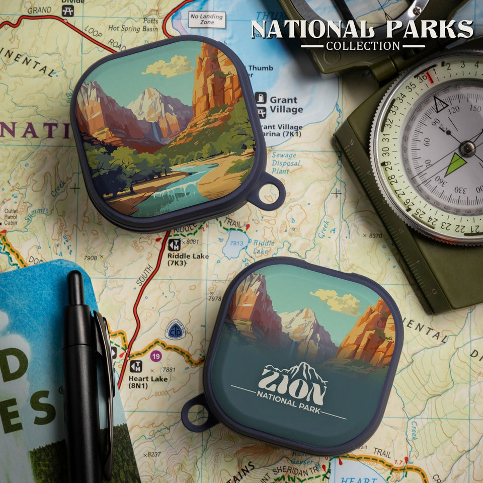 National Parks Zion HDX Samsung Galaxy Buds Pro & Buds Live Case Cover - Wear with style