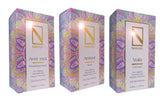 Natural Perfume Gift Set 3 × 1.76 fl oz Eau de Parfum A luxury trio of organic essential oil perfumes: Nourishing Blend, Rose, and Coconut. Natural, non - synthetic, sensual, and uplifting. - Wear with style