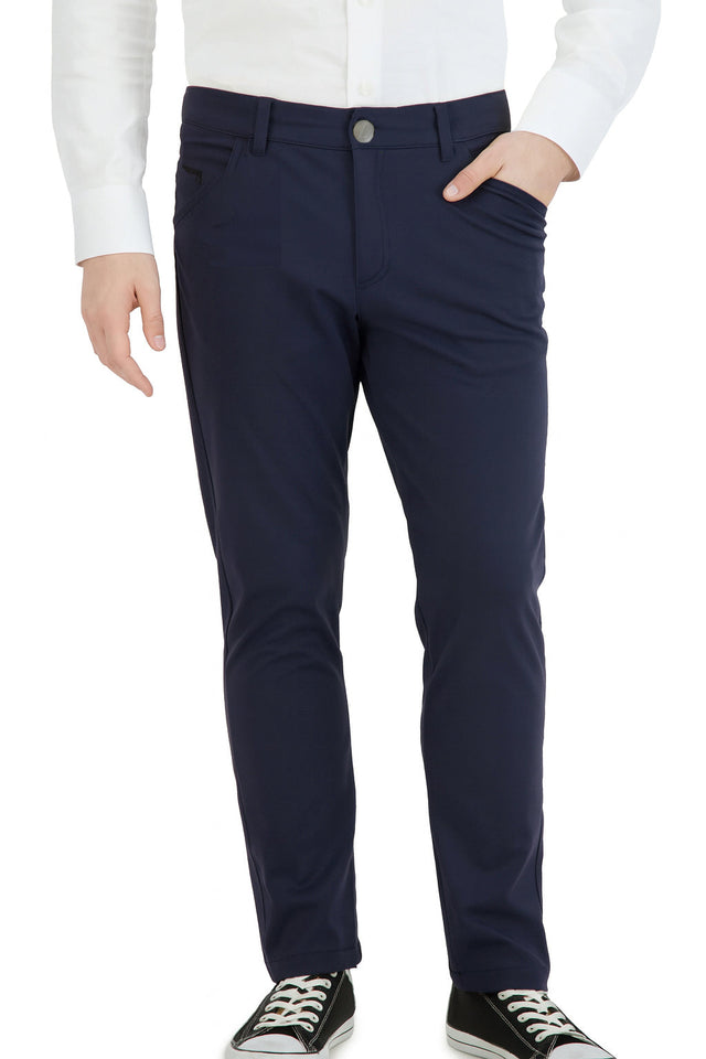NEW & UPDATED Super - Stretch Men's Chinos //Casual// Navy - Performance Collection