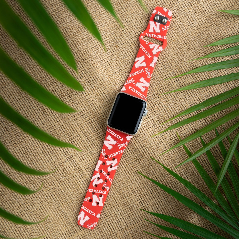 Nebraska Huskers HD Apple Watch Band - Wear with style