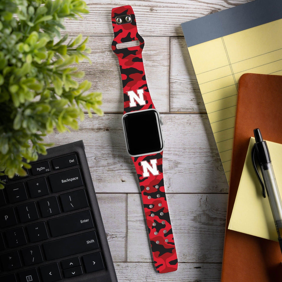 Nebraska Huskers HD Apple Watch Band - Wear with style