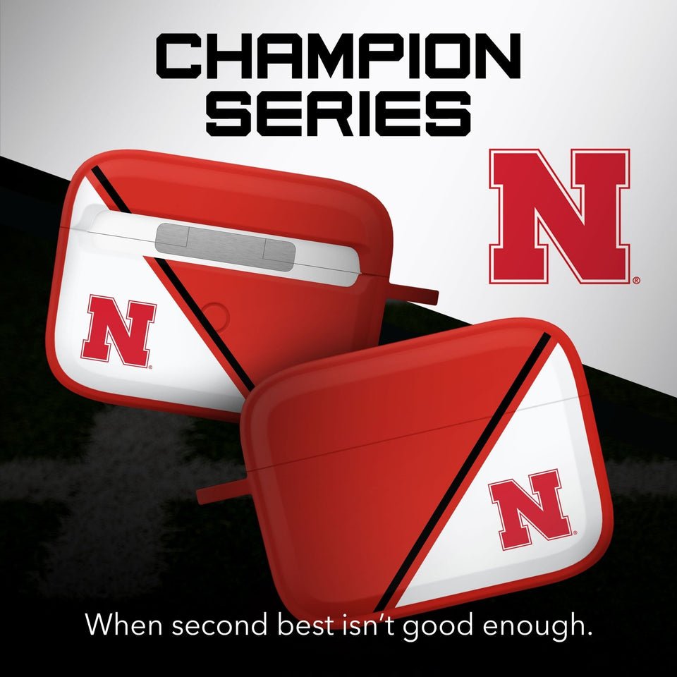 Nebraska Huskers HDX Champion Series Apple AirPods Pro 1 & 2 Case Cover - Wear with style