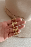 NEW 3mm Gold Bead Bracelet - Wear with style