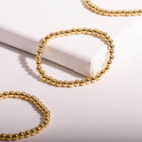 NEW 5mm Gold Bead Bracelet - Wear with style