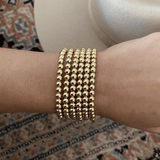 NEW 5mm Gold Bead Bracelet - Wear with style
