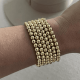 NEW 5mm Gold Bead Bracelet - Wear with style