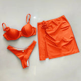 New bright color vacation two piece swimwear - Wear with style