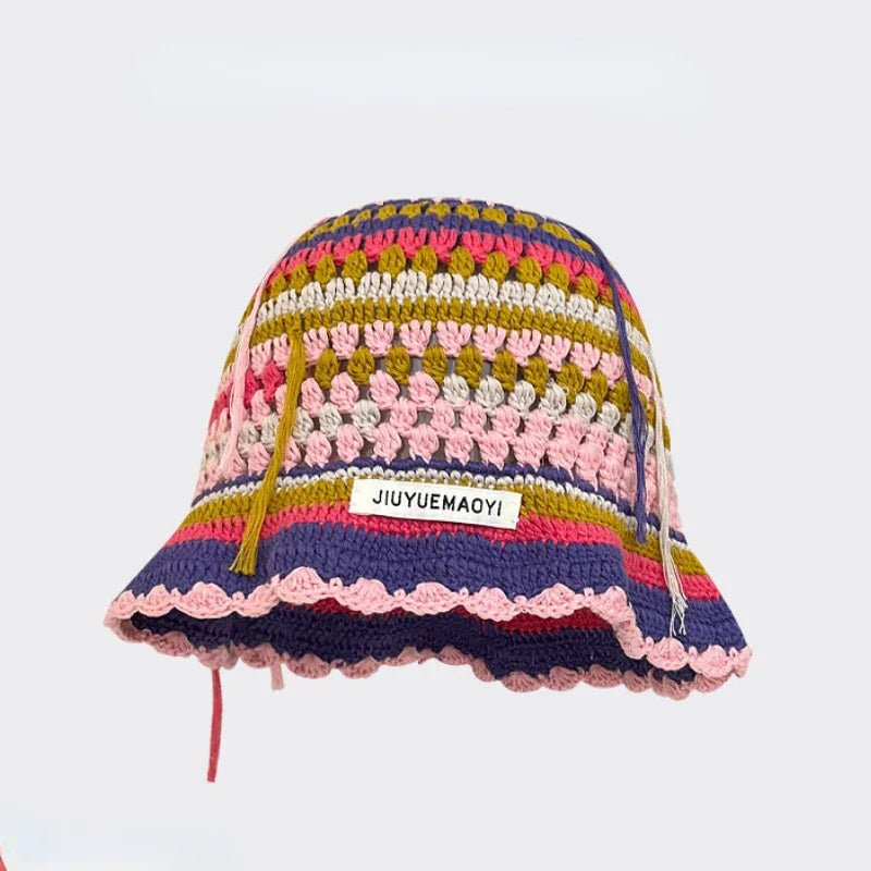 New Crochet Korean Handmade Bucket Hat - Wear with style