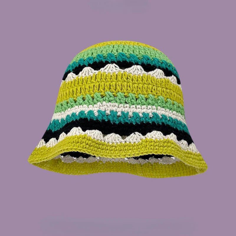 New Crochet Korean Handmade Bucket Hat - Wear with style