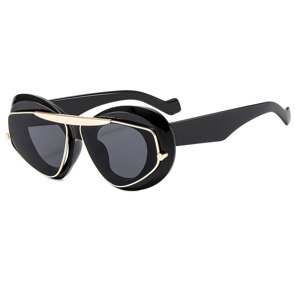 NEW Punk Oval Sunglasses - Wear with style