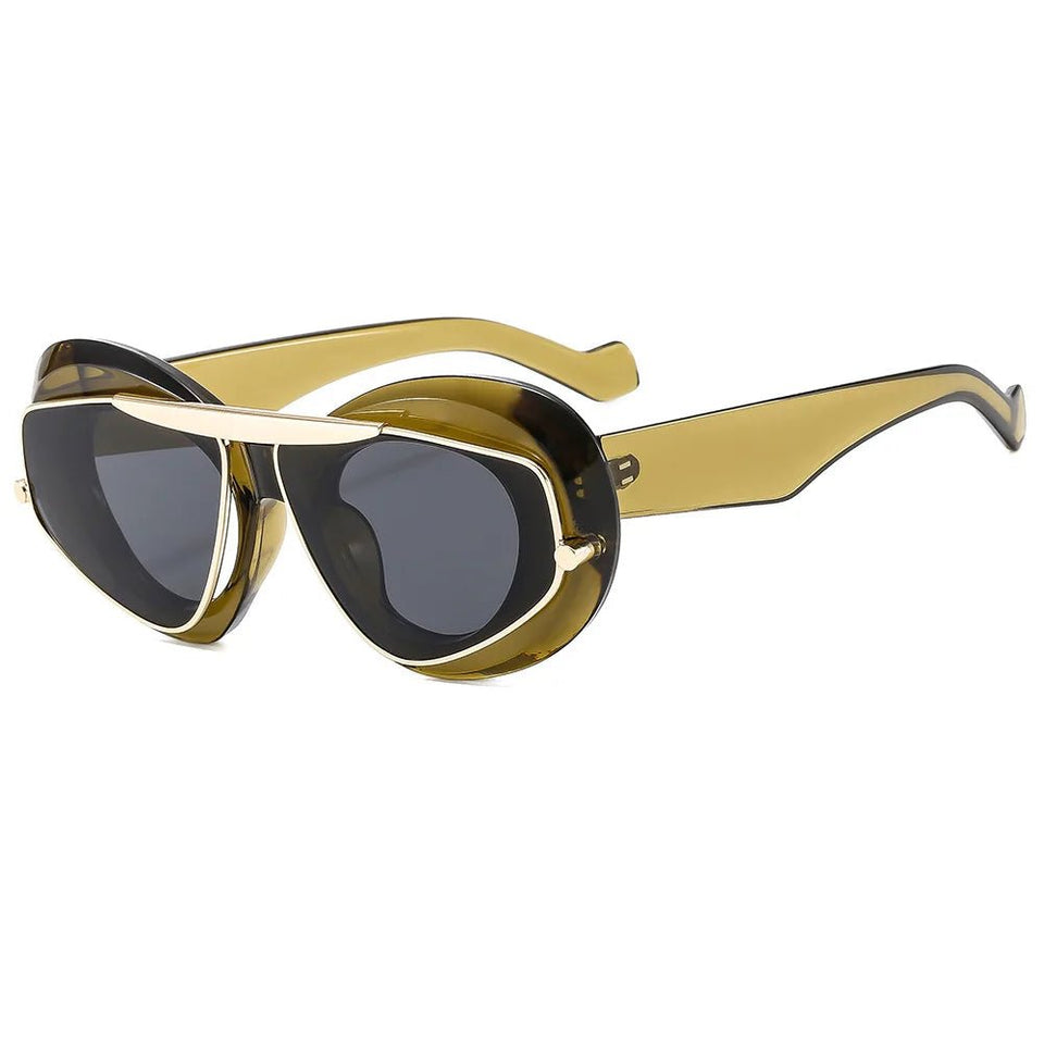 NEW Punk Oval Sunglasses - Wear with style