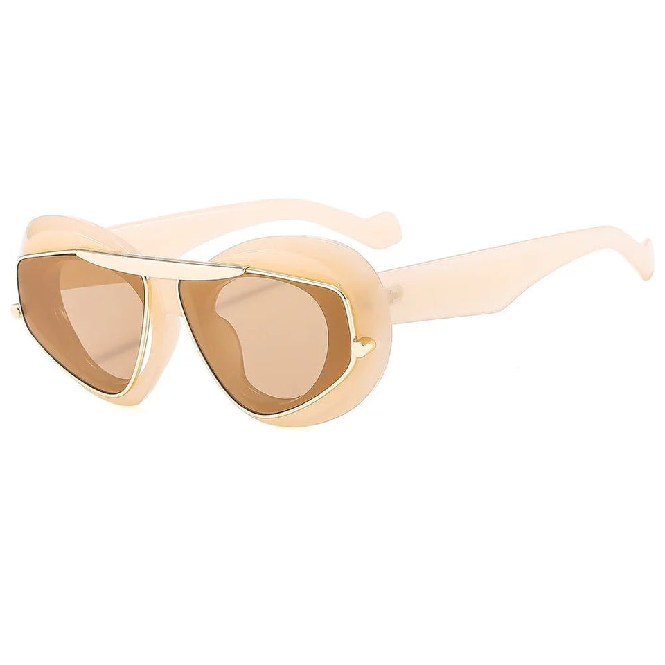 NEW Punk Oval Sunglasses - Wear with style