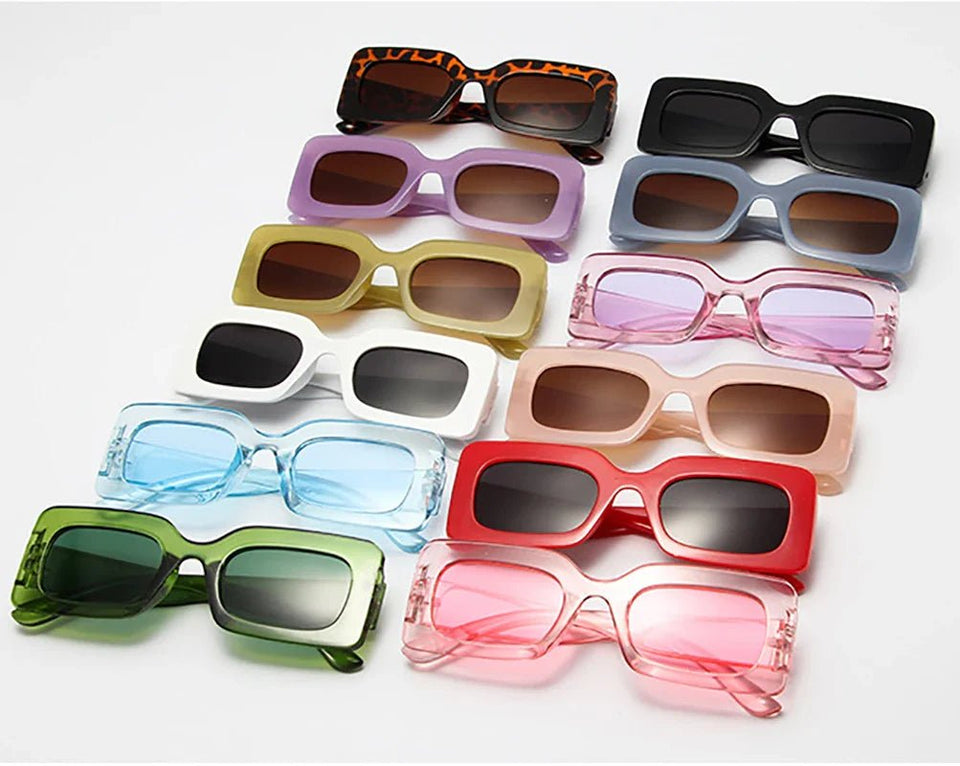 New Vintage Rectangle Sunglasses - Wear with style