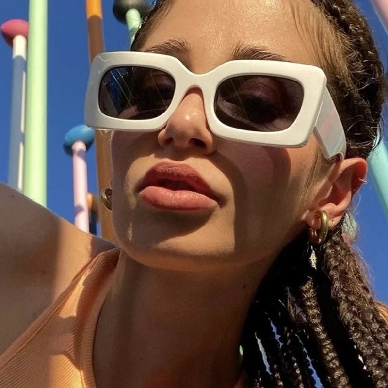New Vintage Rectangle Sunglasses - Wear with style