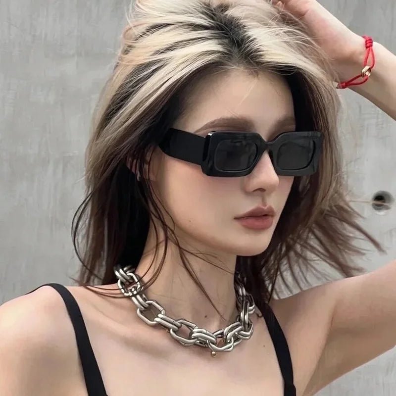 New Vintage Rectangle Sunglasses - Wear with style