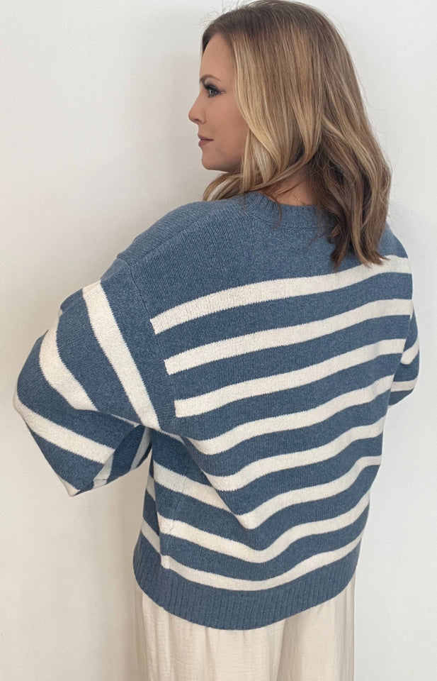 Nordic Coast Sweater-Blue/Ivory - Wear with style