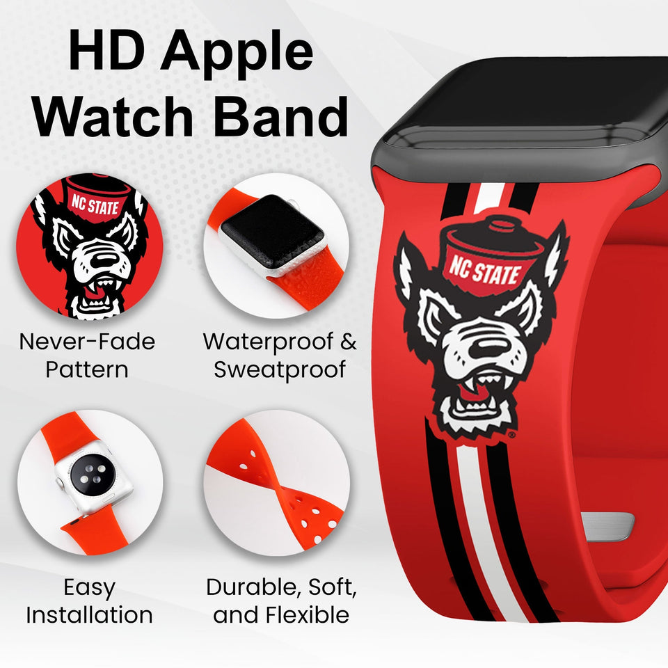 North Carolina State Wolf Pack HD Apple Watch Band - Wear with style