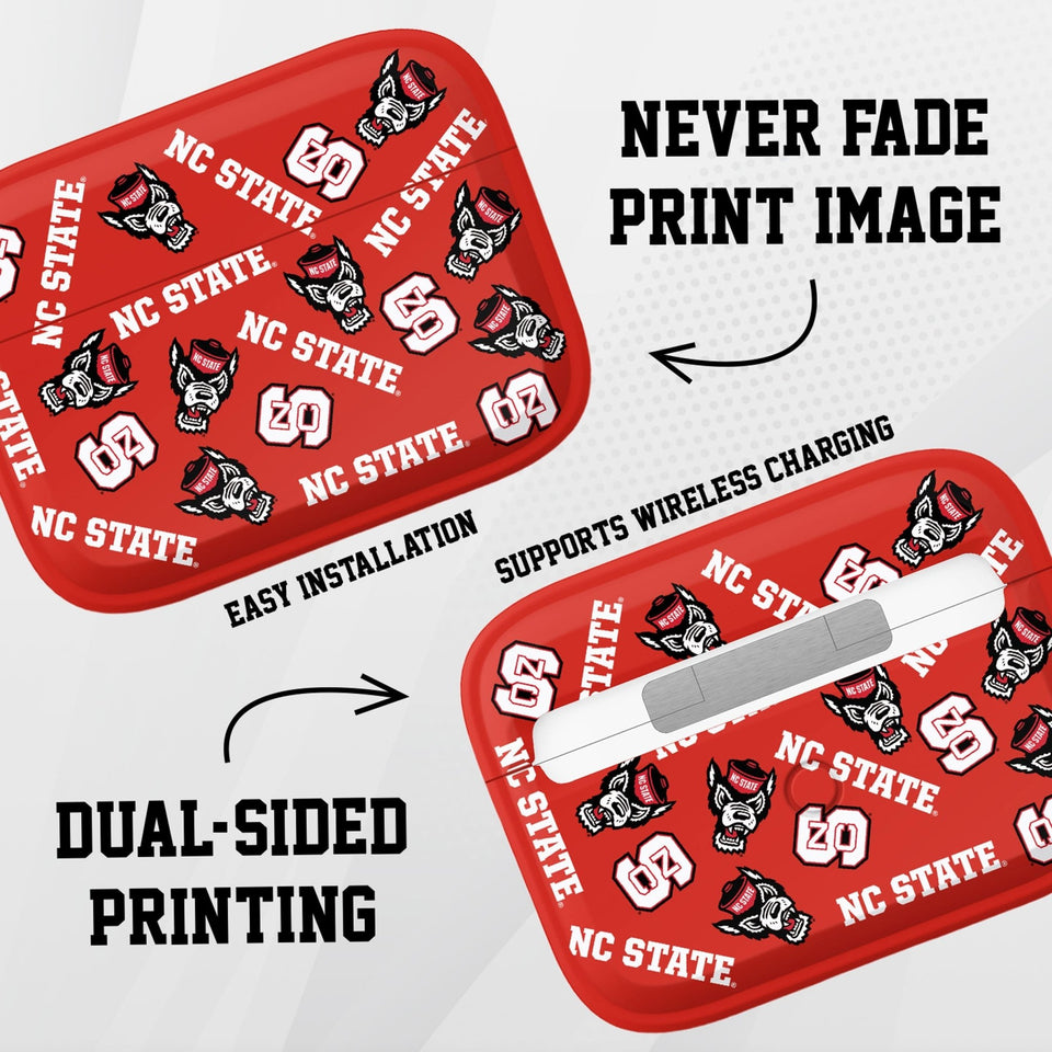 North Carolina State Wolfpack HDX AirPods Pro 1 & 2 Case Cover - Wear with style