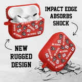 North Carolina State Wolfpack HDX AirPods Pro 1 & 2 Case Cover - Wear with style