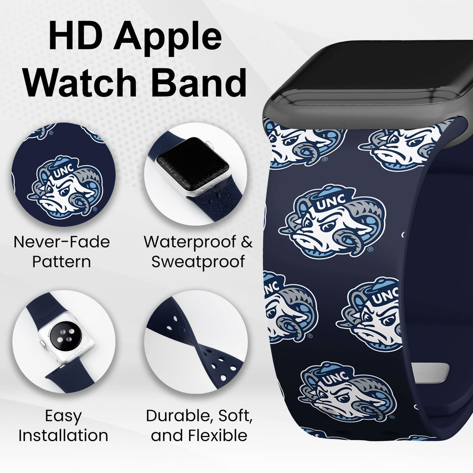 North Carolina Tar Heels HD Apple Watch Band - Wear with style