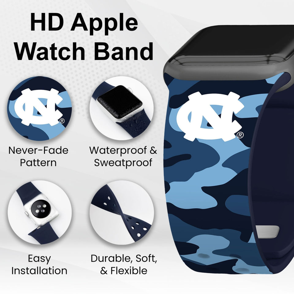 North Carolina Tar Heels HD Apple Watch Band - Wear with style