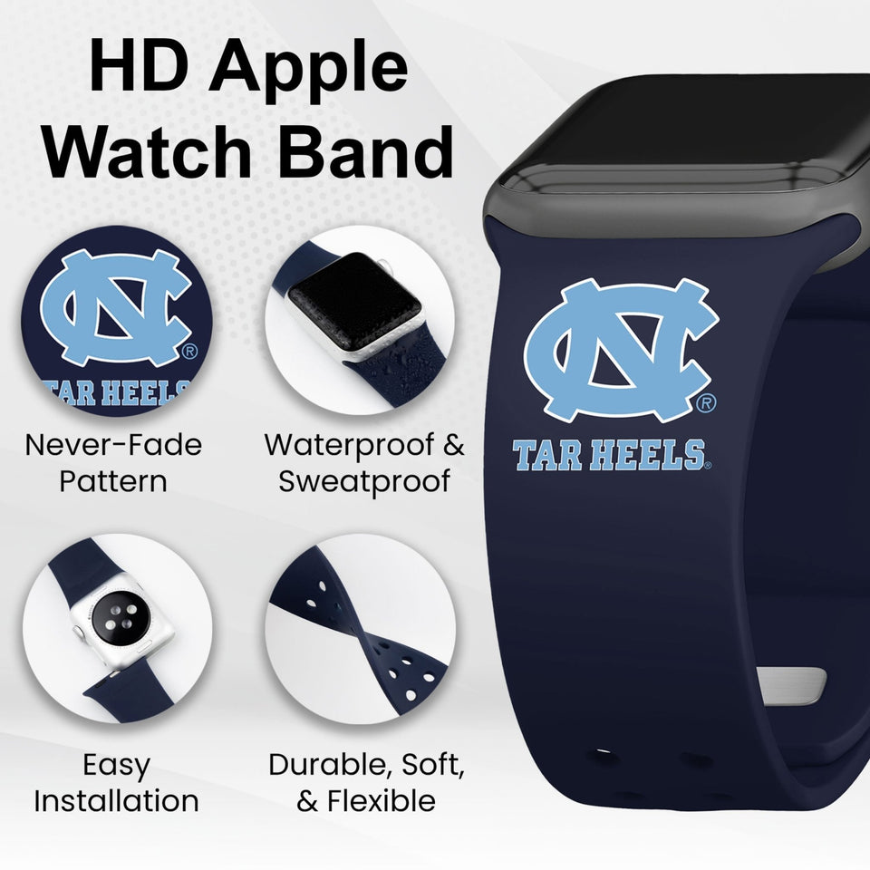 North Carolina Tar Heels HD Apple Watch Band - Wear with style