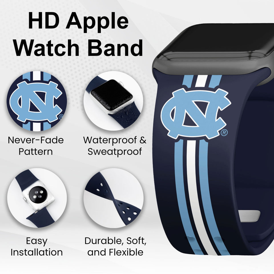 North Carolina Tar Heels HD Apple Watch Band - Wear with style