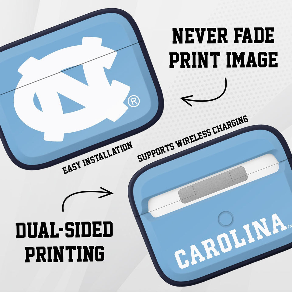 North Carolina Tar Heels HDX Apple AirPods Pro 1 & 2 Case Cover (Classic) - Wear with style