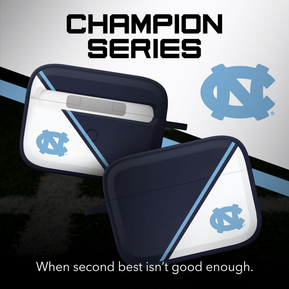 North Carolina Tar Heels HDX Champion Series Apple AirPods Pro 1 & 2 Case Cover - Wear with style