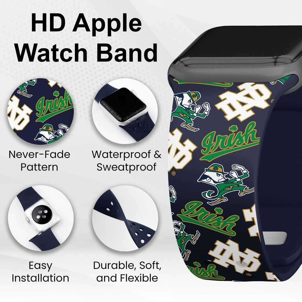 Notre Dame Fighting Irish HD Apple Watch Band - Wear with style