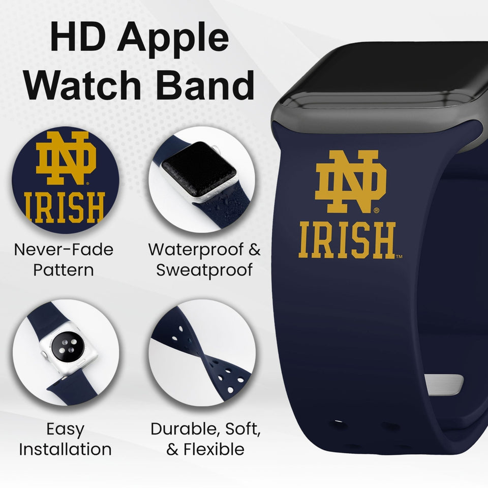 Notre Dame Fighting Irish HD Apple Watch Band - Wear with style