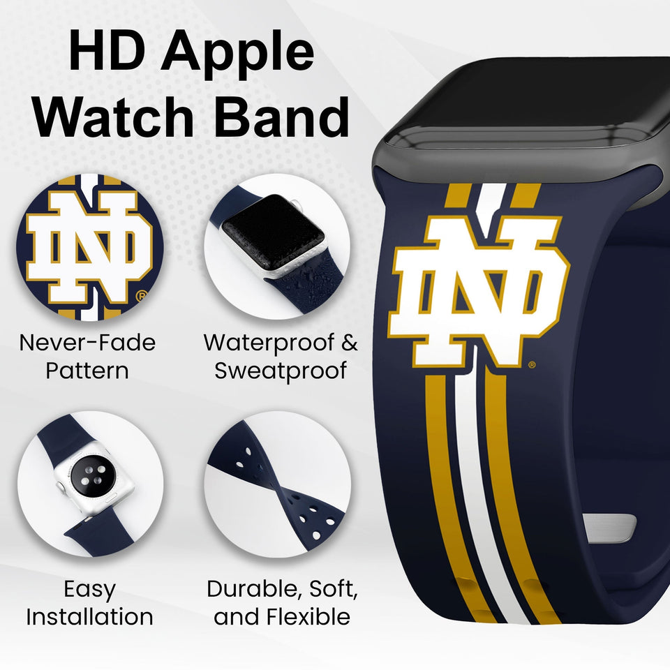 Notre Dame Fighting Irish HD Apple Watch Band - Wear with style