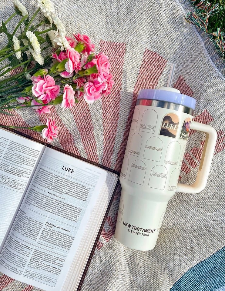 NT Bible Checklist 40 oz Tumbler - Wear with style