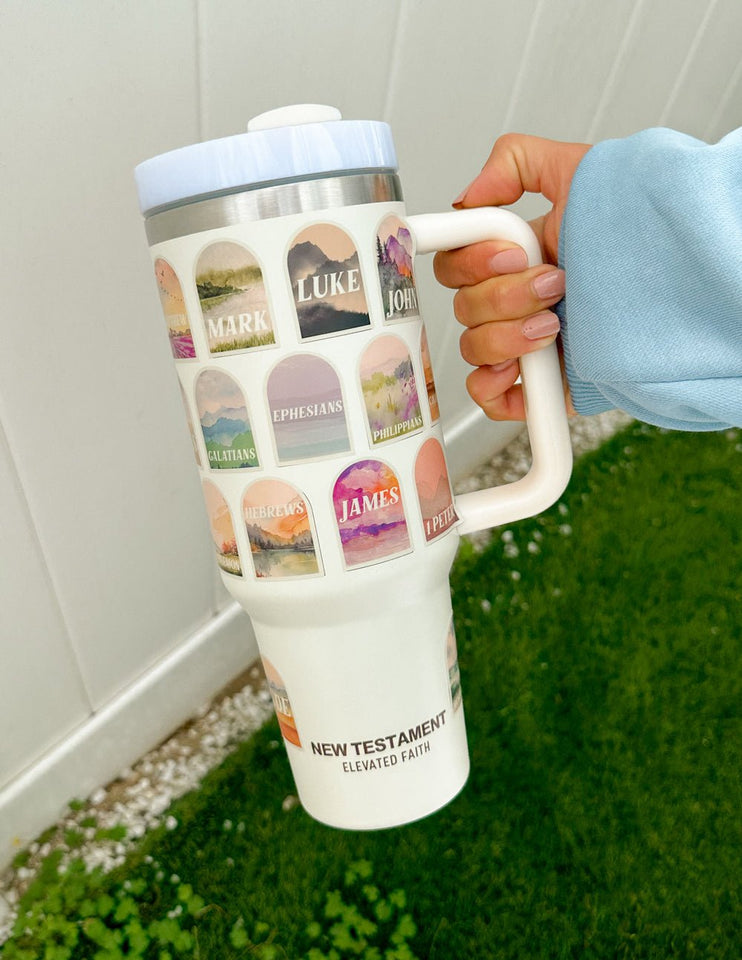 NT Bible Checklist 40 oz Tumbler - Wear with style