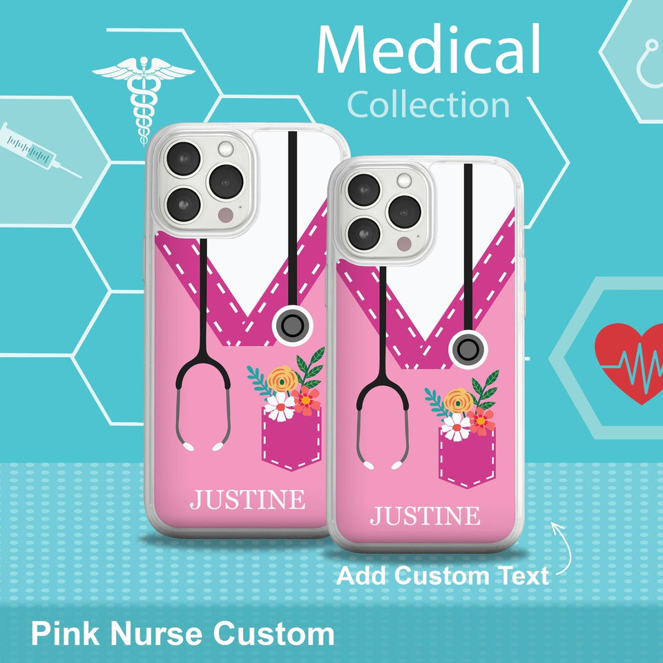 Nurse HD Custom Name Apple iPhone 14 Series Mag - Safe Phone Case - Wear with style
