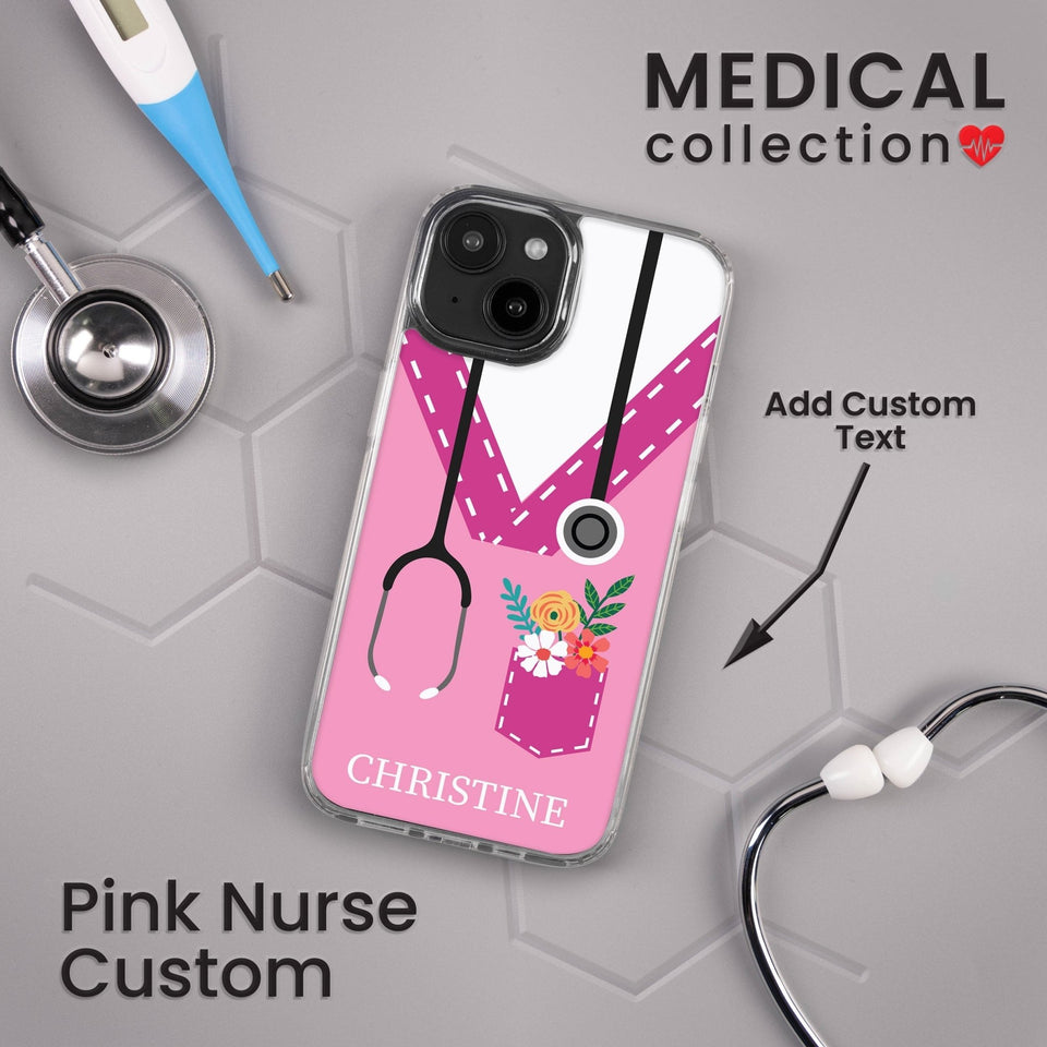 Nurse HD Custom Name Apple iPhone 14 Series Mag - Safe Phone Case - Wear with style