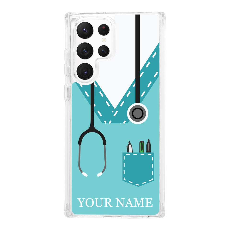 Nurse HD Custom Name Samsung Galaxy S21 Phone Case - Wear with style