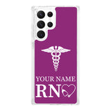 Nurse HD Custom Name Samsung Galaxy S21 Phone Case - Wear with style