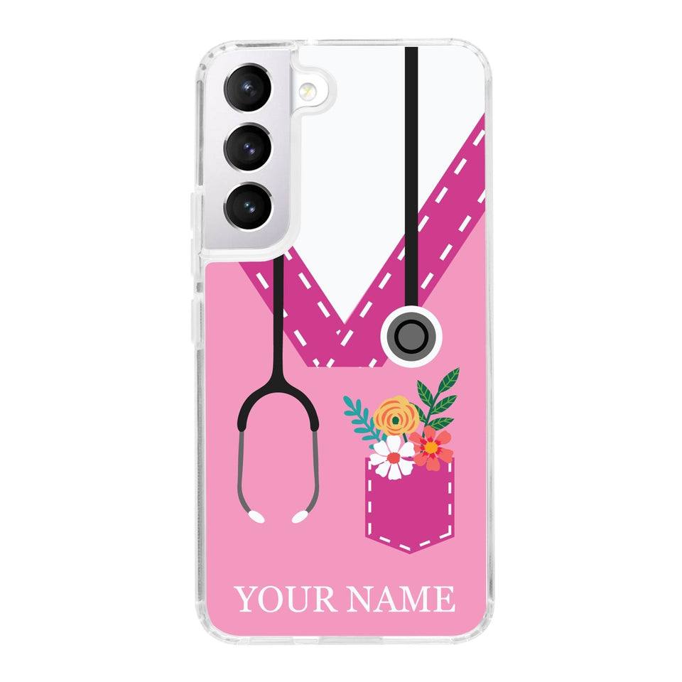 Nurse HD Custom Name Samsung Galaxy S22 Phone Case - Wear with style