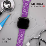 Nursing HD Fitbit Versa 3 and Sense 1 Watch Band - Wear with style